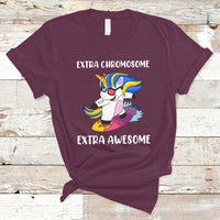 Extra Chromosome Extra Awesome Cute Unicorn Down Syndrome Awareness Support Trisomy 21, Down Syndrome Shirt, Unicorn Shirt T Shirt - Wonder Print Shop
