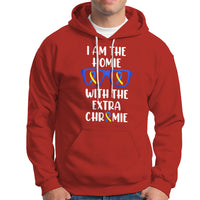 Down Syndrome I Am The Homie With An Extra Chromie Blue and Yellow Ribbon Extra Trisomy 21 Raise Awareness Inspirational Matching Hoodie - Wonder Print Shop