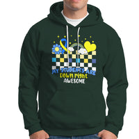 Down Syndrome Retro Groovy My Students Are Down Right Awesome Support Raise Awareness Teacher Hoodie - Wonder Print Shop