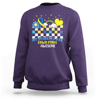 Down Syndrome Retro Groovy My Students Are Down Right Awesome Support Raise Awareness Teacher Sweatshirt - Wonder Print Shop