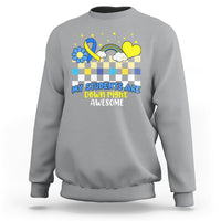 Down Syndrome Retro Groovy My Students Are Down Right Awesome Support Raise Awareness Teacher Sweatshirt - Wonder Print Shop