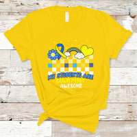 Down Syndrome Retro Groovy My Students Are Down Right Awesome Support Raise Awareness Teacher T Shirt - Wonder Print Shop