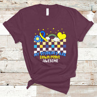 Down Syndrome Retro Groovy My Students Are Down Right Awesome Support Raise Awareness Teacher T Shirt - Wonder Print Shop