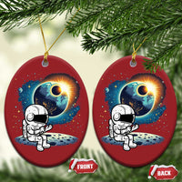 Astronaut Outer Space Christmas Ornament Cute Cartoon Cosmic - Wonder Print Shop