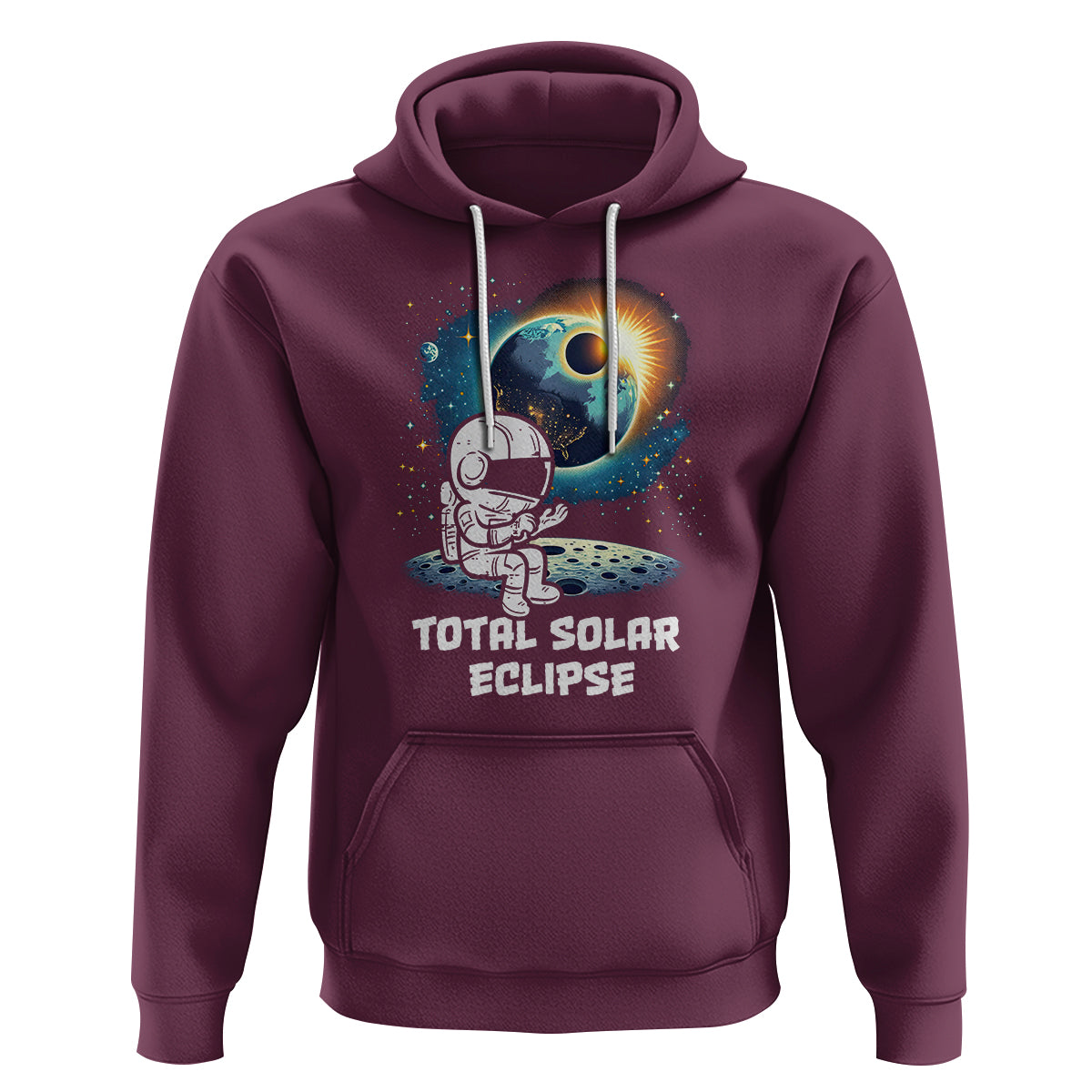 Astronaut Total Solar Eclipse Hoodie - Wonder Print Shop