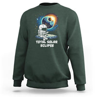 Astronaut Total Solar Eclipse Sweatshirt - Wonder Print Shop