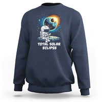 Astronaut Total Solar Eclipse Sweatshirt - Wonder Print Shop