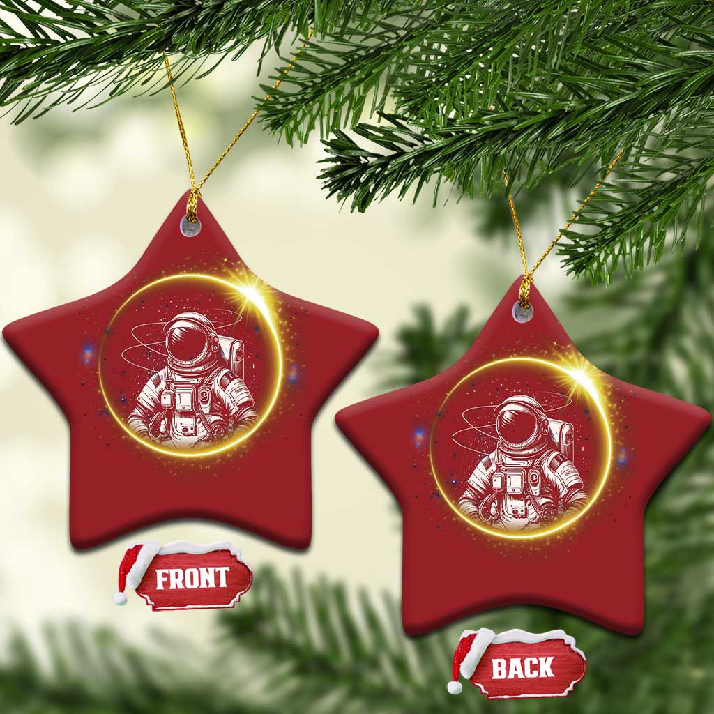 Astronaut Outer Space Christmas Ornament Cosmic Spaceflight - Wonder Print Shop