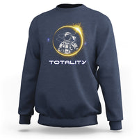 Astronaut Total Solar Eclipse Sweatshirt Totality Astronomy Lover - Wonder Print Shop