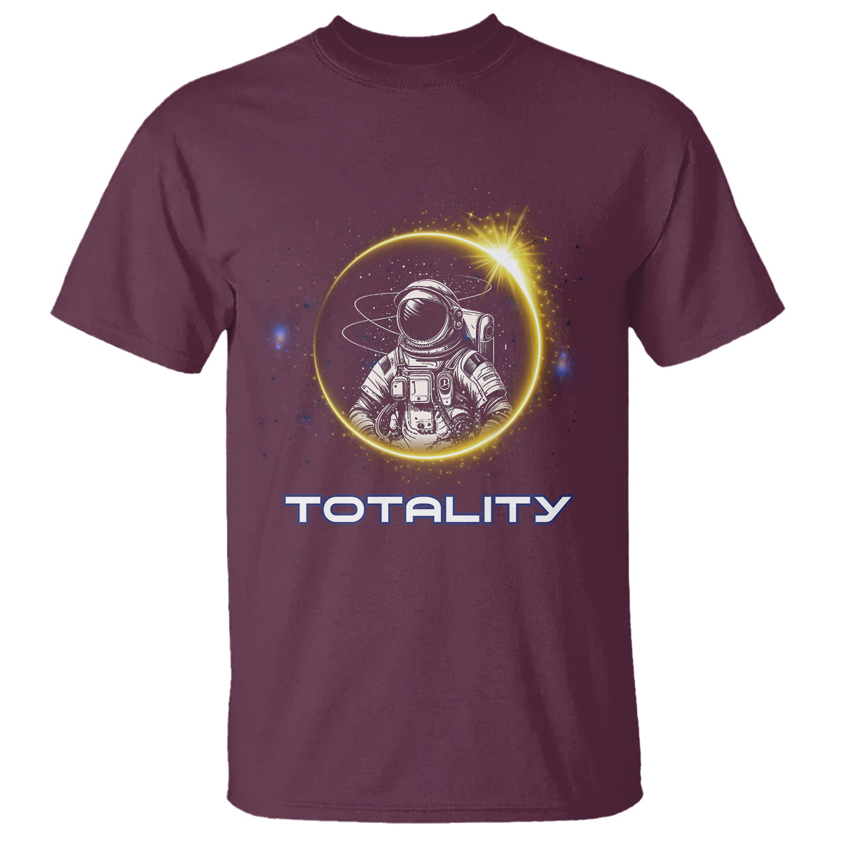 Astronaut Total Solar Eclipse T Shirt Totality Astronomy Lover - Wonder Print Shop