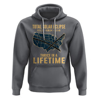 Total Solar Eclipse 2045 Hoodie Thrice In A Lifetime American Totality Tour Map 2017 2024 2045 - Wonder Print Shop
