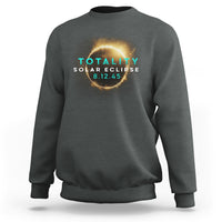 Total Solar Eclipse 2045 Sweatshirt American Totality August 12 - Wonder Print Shop