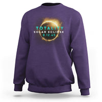 Total Solar Eclipse 2045 Sweatshirt American Totality August 12 - Wonder Print Shop