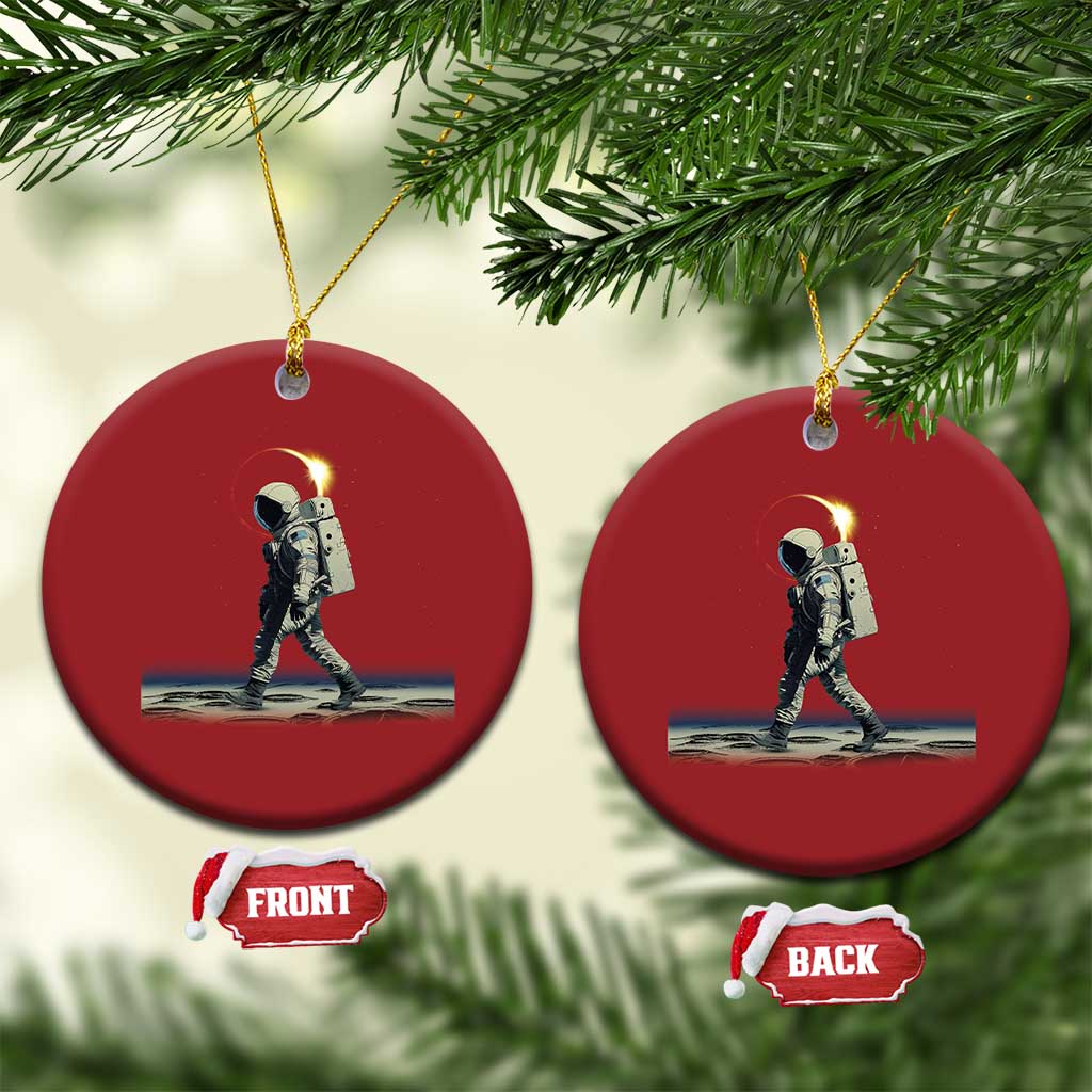 Astronaut Outer Space Christmas Ornament Walking On Planets - Wonder Print Shop