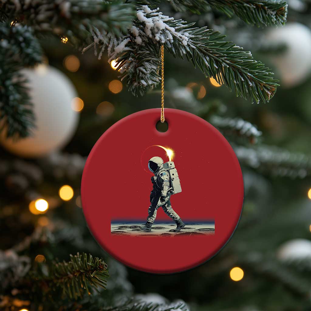 Astronaut Outer Space Christmas Ornament Walking On Planets - Wonder Print Shop