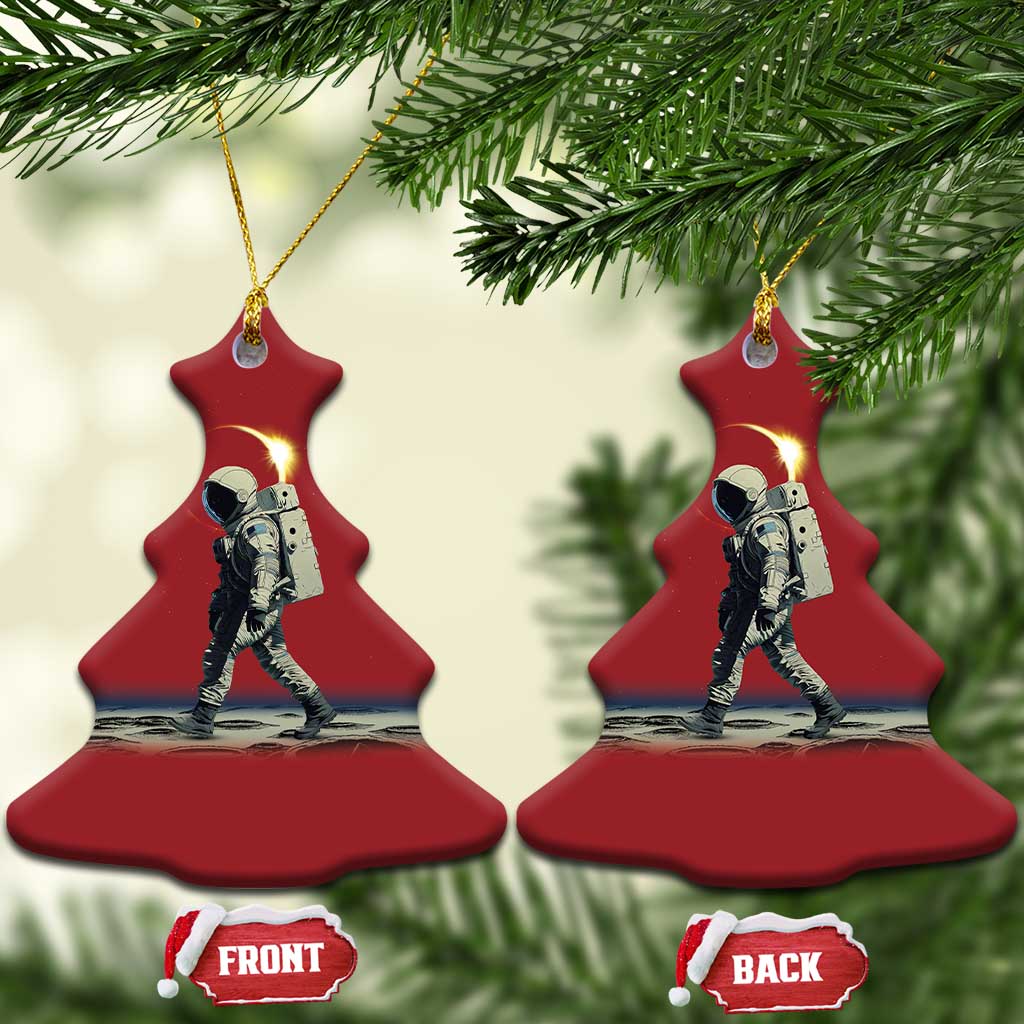 Astronaut Outer Space Christmas Ornament Walking On Planets - Wonder Print Shop