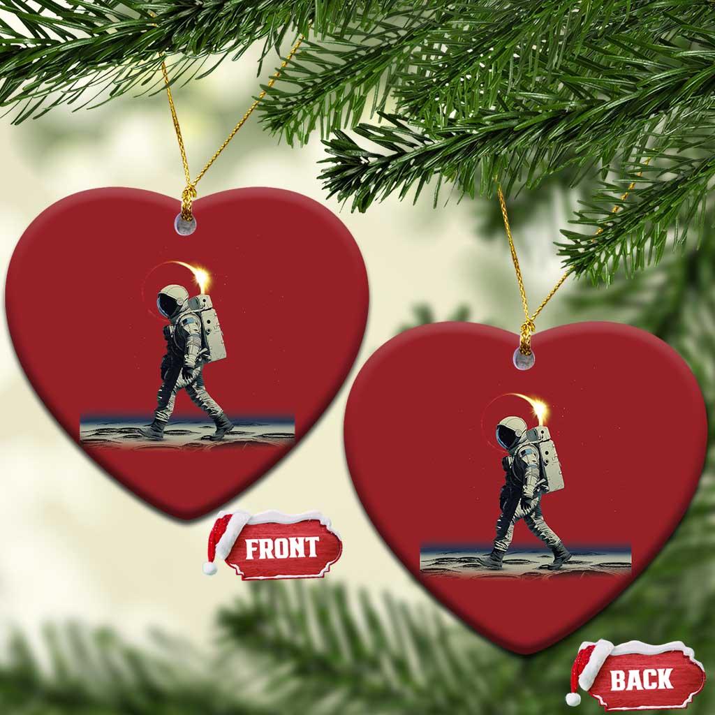 Astronaut Outer Space Christmas Ornament Walking On Planets - Wonder Print Shop