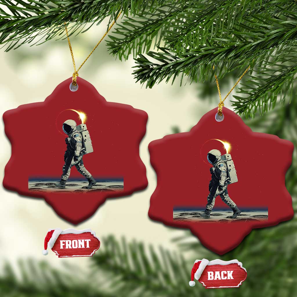 Astronaut Outer Space Christmas Ornament Walking On Planets - Wonder Print Shop