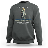 Astronaut Total Solar Eclipse Sweatshirt Walking American Totality Thrice In A Lifetime 2017 2024 2045 - Wonder Print Shop