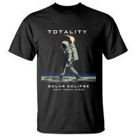 Astronaut Total Solar Eclipse T Shirt Walking American Totality Thrice In A Lifetime 2017 2024 2045 - Wonder Print Shop