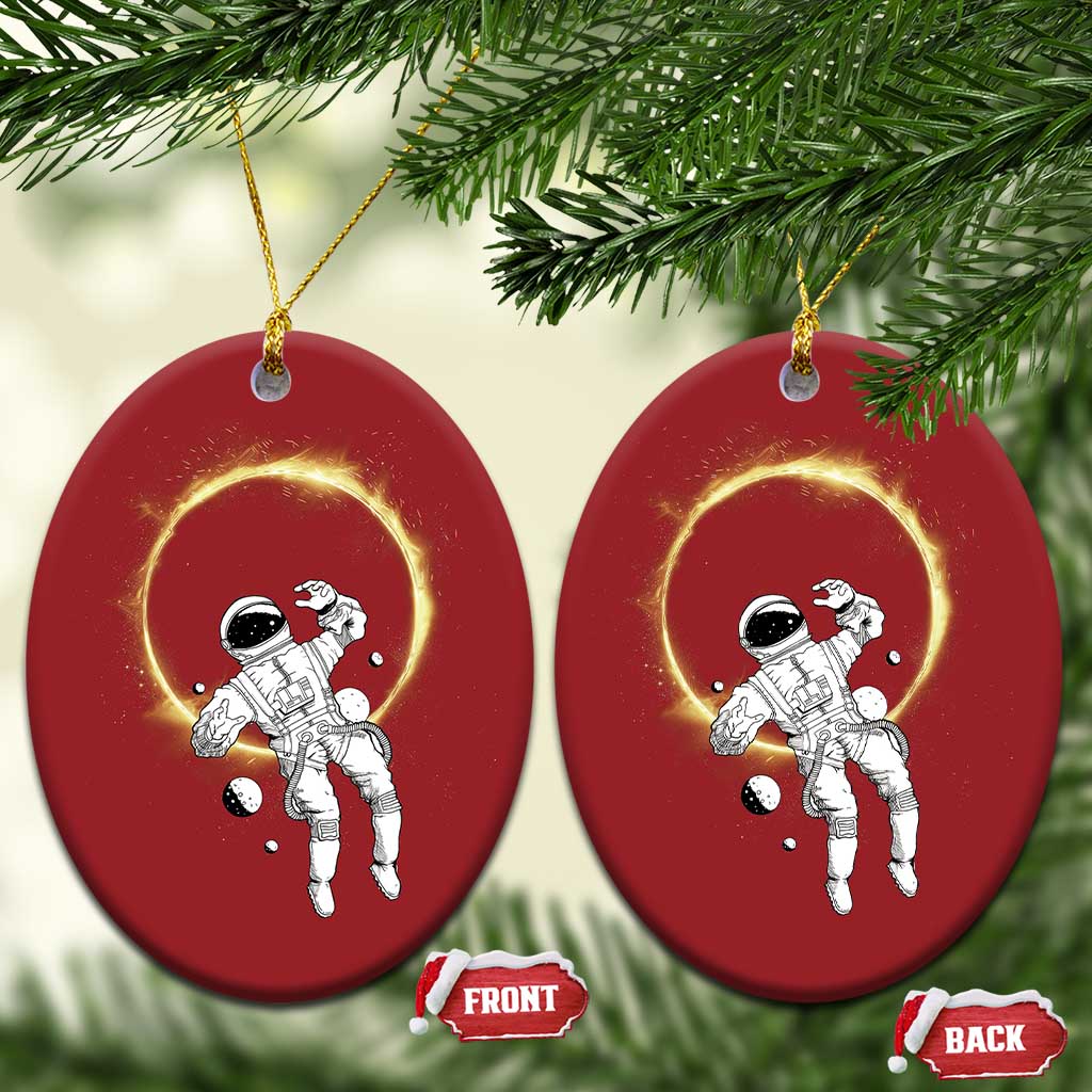 Astronaut Outer Space Christmas Ornament Cosmic Spaceflight Galaxy - Wonder Print Shop