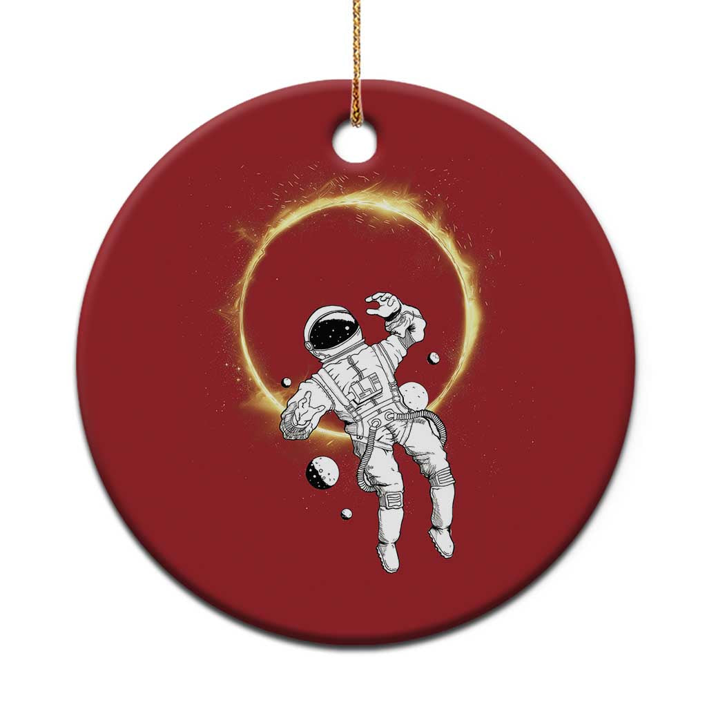 Astronaut Outer Space Christmas Ornament Cosmic Spaceflight Galaxy - Wonder Print Shop