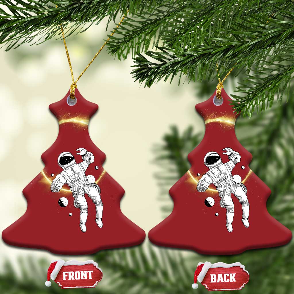 Astronaut Outer Space Christmas Ornament Cosmic Spaceflight Galaxy - Wonder Print Shop