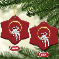 Astronaut Outer Space Christmas Ornament Cosmic Spaceflight Galaxy - Wonder Print Shop