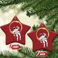 Astronaut Outer Space Christmas Ornament Cosmic Spaceflight Galaxy - Wonder Print Shop