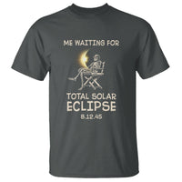 Me Waiting For Total Solar Eclipse 2045 T Shirt Funny Skeleton American Totality - Wonder Print Shop