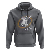 Astronaut Total Solar Eclipse Hoodie Riding Unicorn Astronomy Lover - Wonder Print Shop