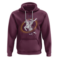 Astronaut Total Solar Eclipse Hoodie Riding Unicorn Astronomy Lover - Wonder Print Shop