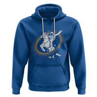 Astronaut Total Solar Eclipse Hoodie Riding Unicorn Astronomy Lover - Wonder Print Shop