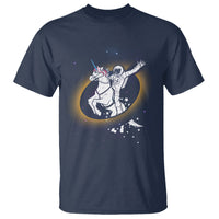Astronaut Total Solar Eclipse T Shirt Riding Unicorn Astronomy Lover - Wonder Print Shop