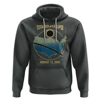 Total Solar Eclipse 2045 Hoodie American Totality Tour Map August 12 - Wonder Print Shop