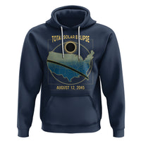 Total Solar Eclipse 2045 Hoodie American Totality Tour Map August 12 - Wonder Print Shop