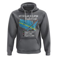 Total Solar Eclipse 2045 Hoodie My Totality Bucket List 2017 2024 2045 Tour Map - Wonder Print Shop