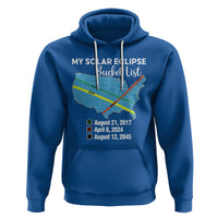 Total Solar Eclipse 2045 Hoodie My Totality Bucket List 2017 2024 2045 Tour Map - Wonder Print Shop