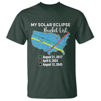 Total Solar Eclipse 2045 T Shirt My Totality Bucket List 2017 2024 2045 Tour Map - Wonder Print Shop