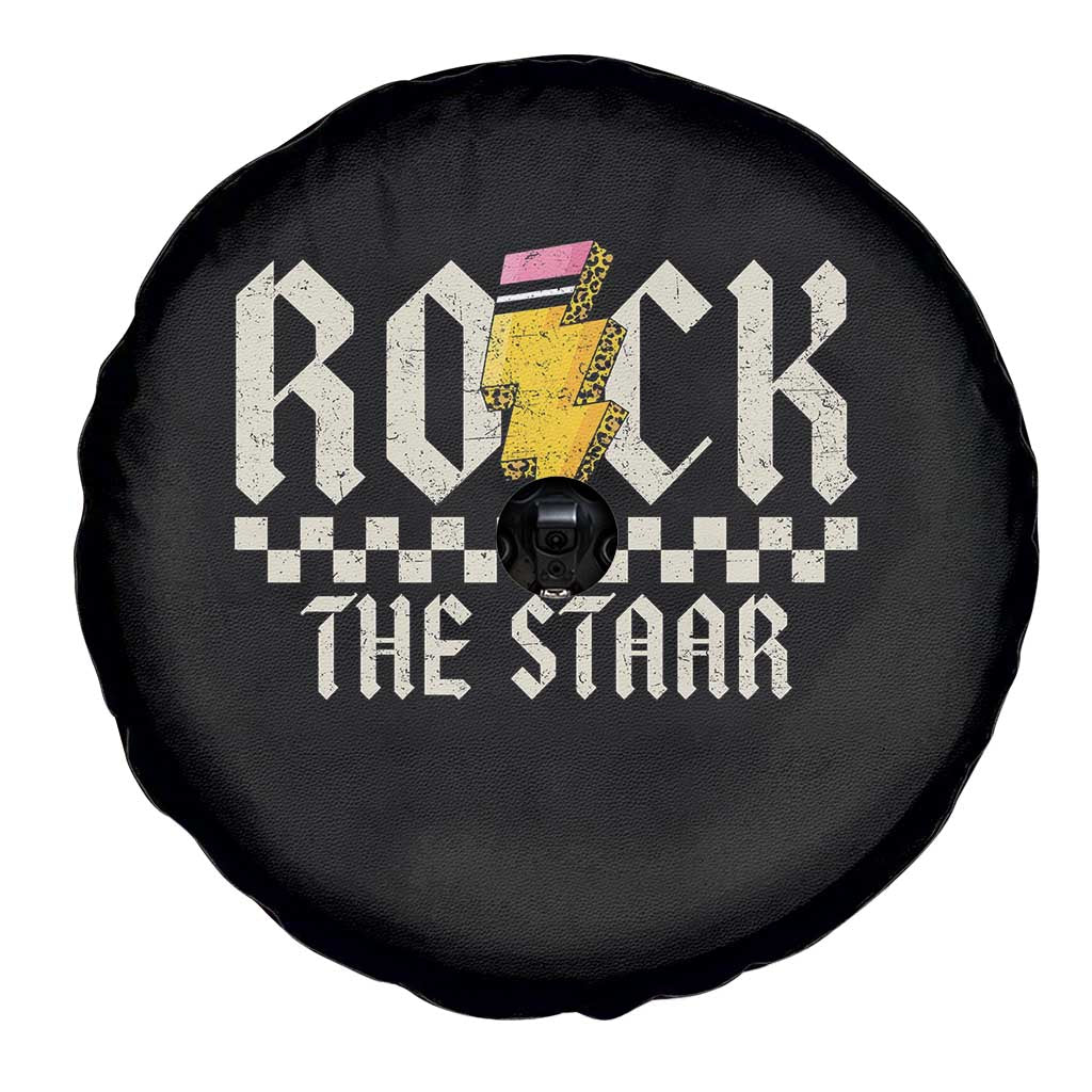 Rock The STAAR Day Spare Tire Cover Texas Teacher Student Motivational Testing