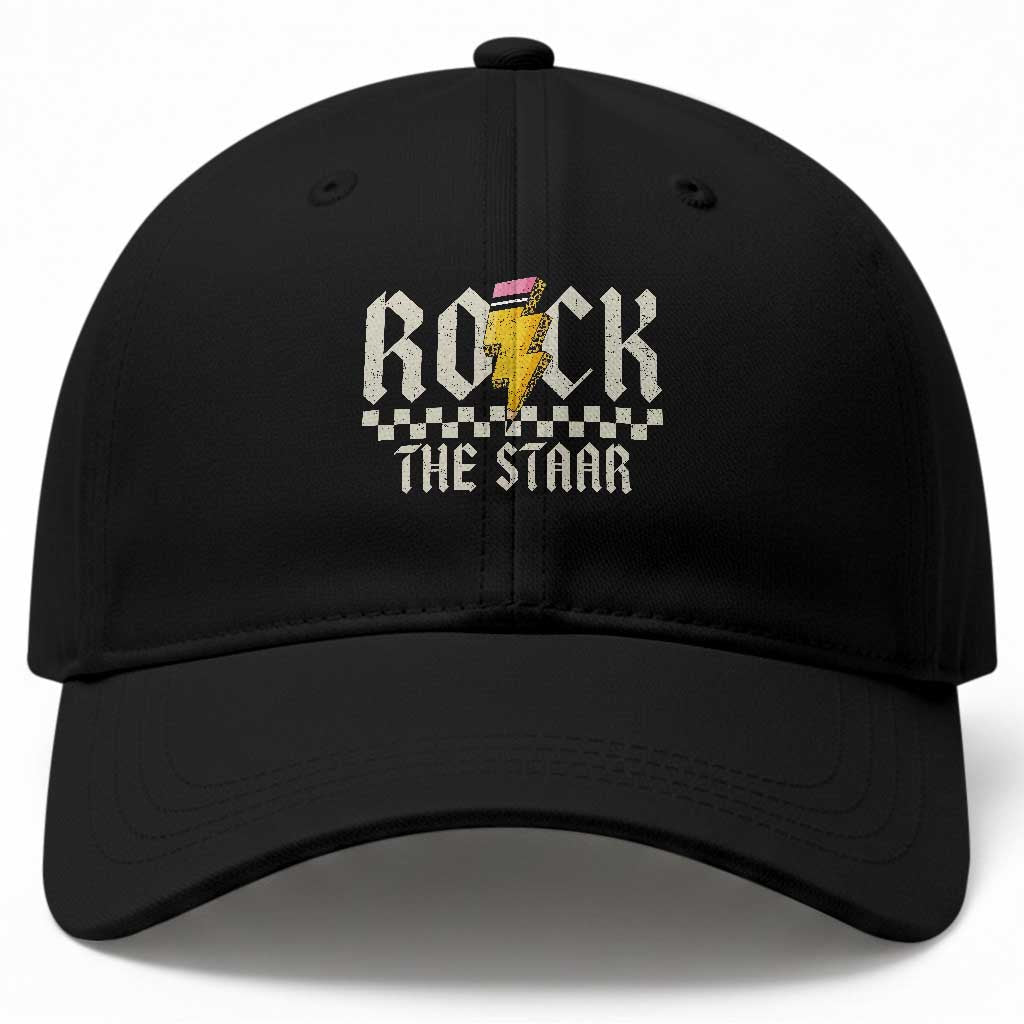 Rock The STAAR Day Baseball Cap Texas Teacher Student Motivational Testing