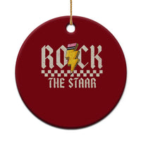 Rock The STAAR Day Ceramic Ornament Texas Teacher Student Motivational Testing