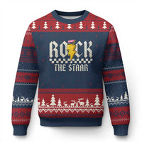 Rock The STAAR Day Ugly Christmas Sweater Texas Teacher Student Motivational Testing
