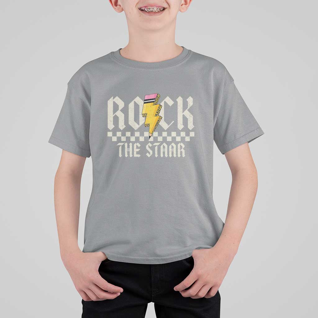 Rock The STAAR Day T Shirt For Kid Texas Teacher Student Motivational Testing