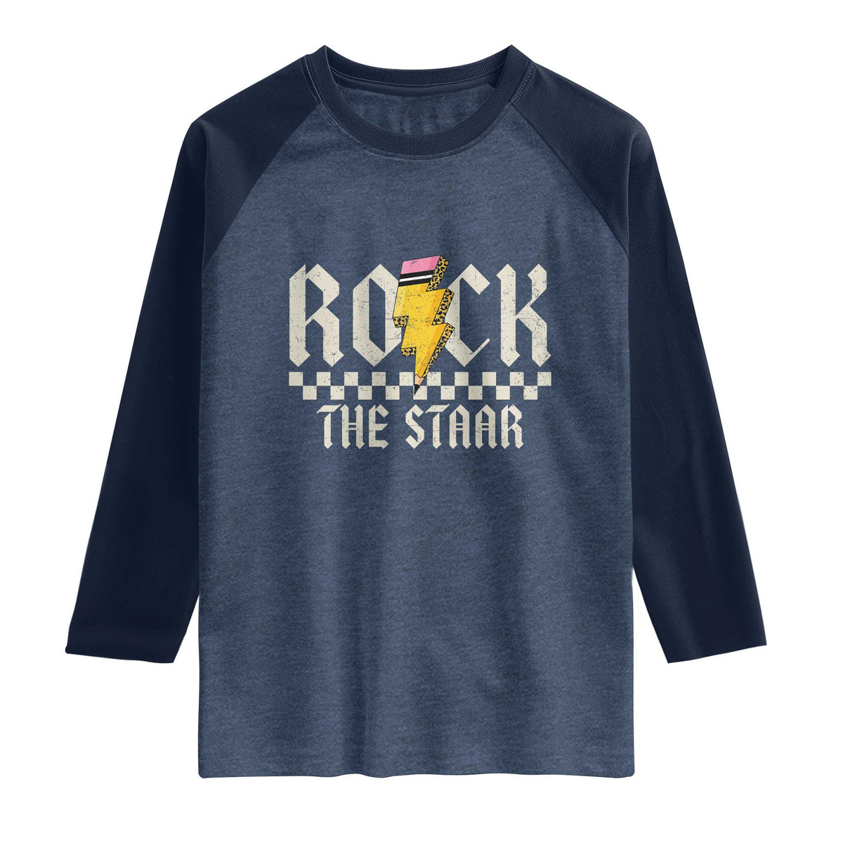 Rock The STAAR Day Raglan Shirt Texas Teacher Student Motivational Testing