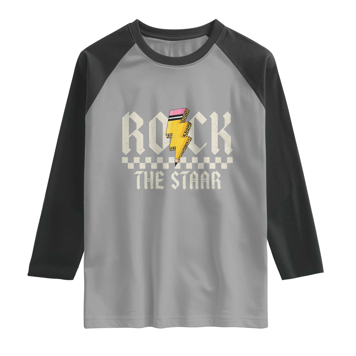Rock The STAAR Day Raglan Shirt Texas Teacher Student Motivational Testing