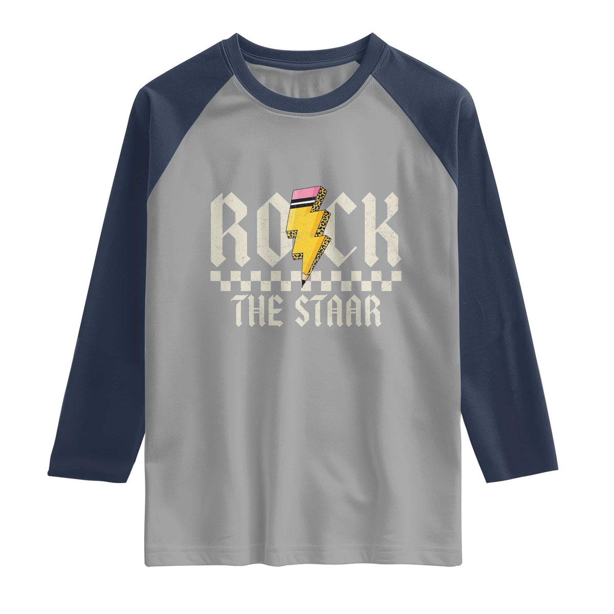 Rock The STAAR Day Raglan Shirt Texas Teacher Student Motivational Testing