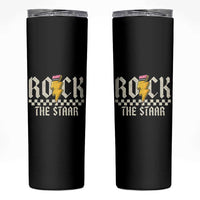 Rock The STAAR Day Skinny Tumbler Texas Teacher Student Motivational Testing