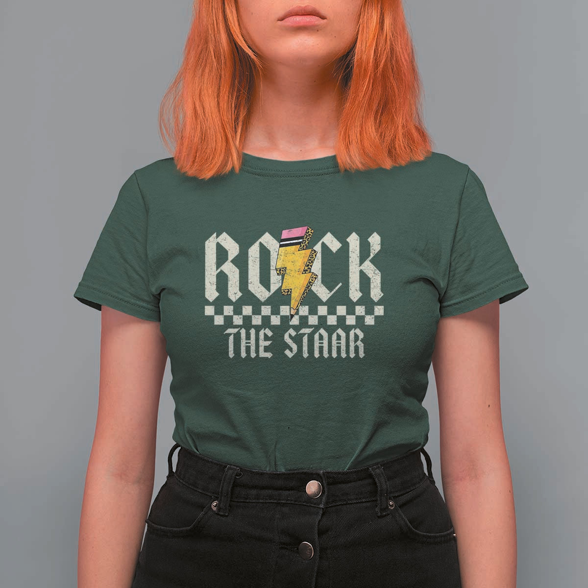 Rock The STAAR Day T Shirt For Women Texas Teacher Student Motivational Testing