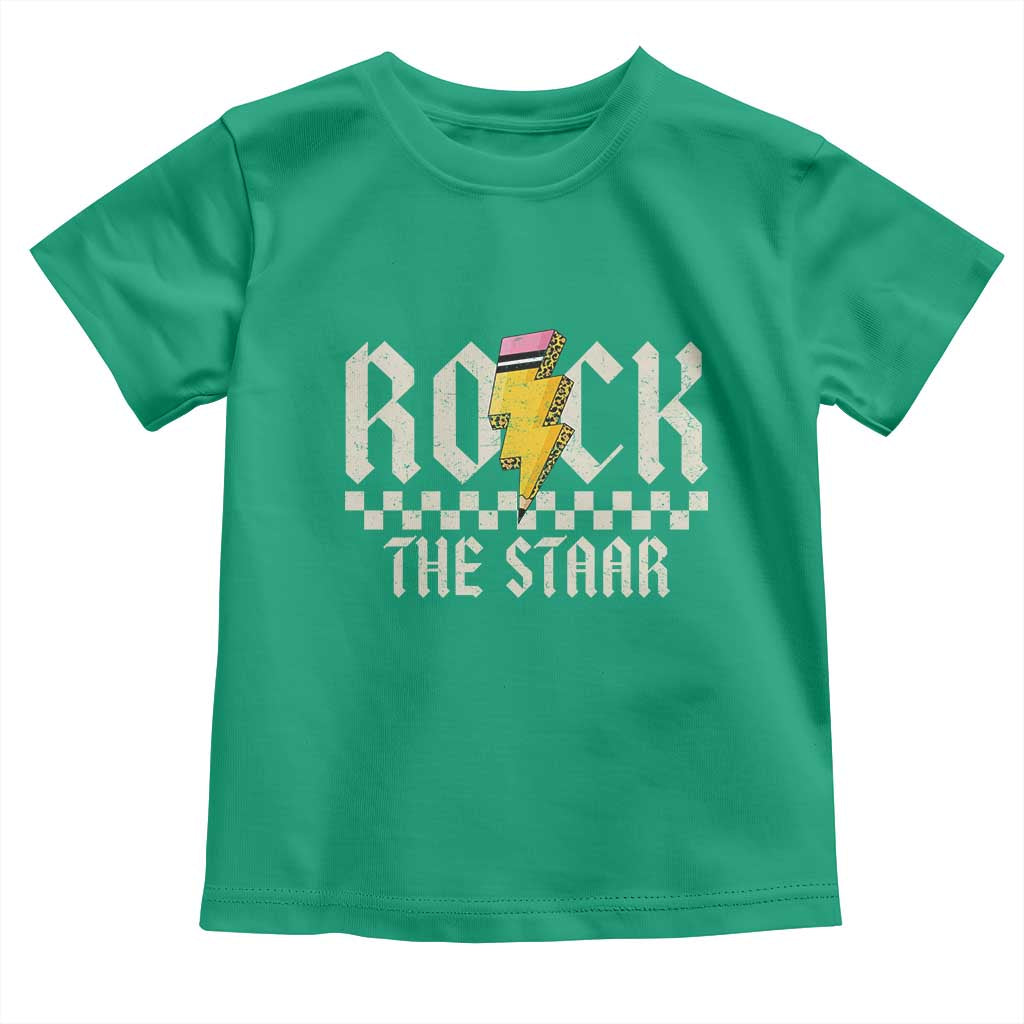 Rock The STAAR Day Toddler T Shirt Texas Teacher Student Motivational Testing